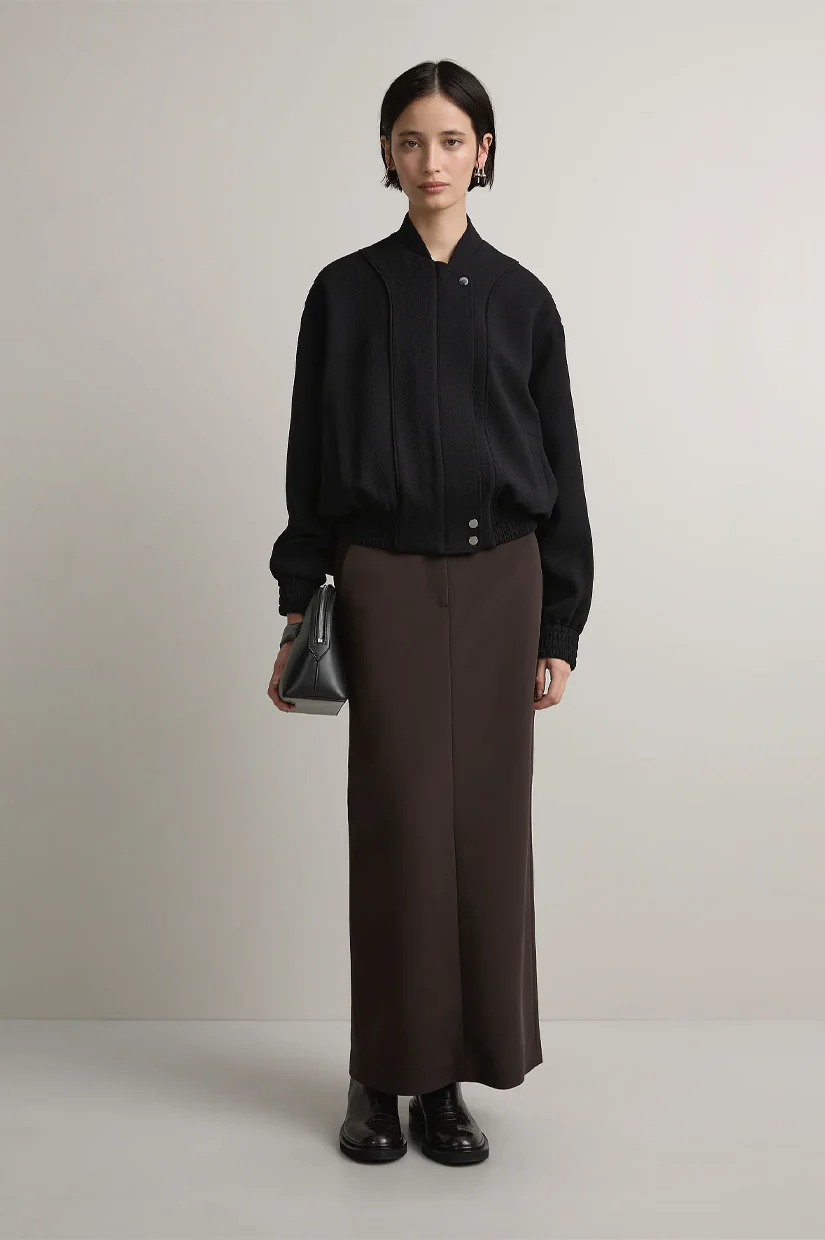 A.EMERY The Giles Bomber Jacket - Black