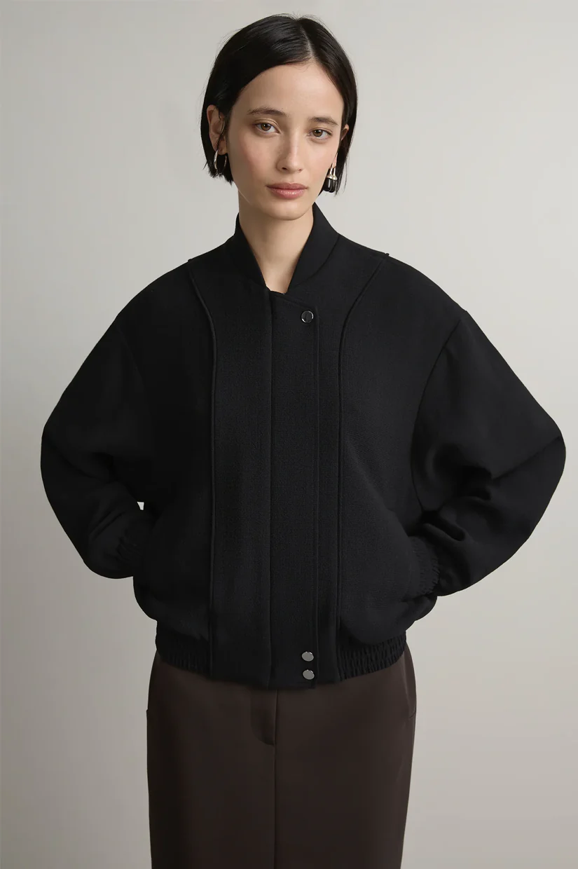 A.EMERY The Giles Bomber Jacket - Black - Image 2