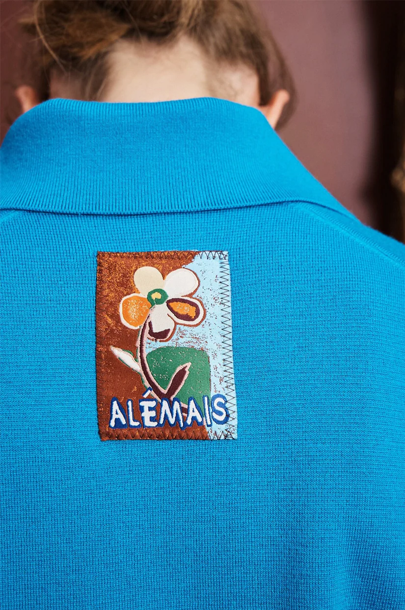 Alemais Claudia Knit Polo - Azure - Image 4