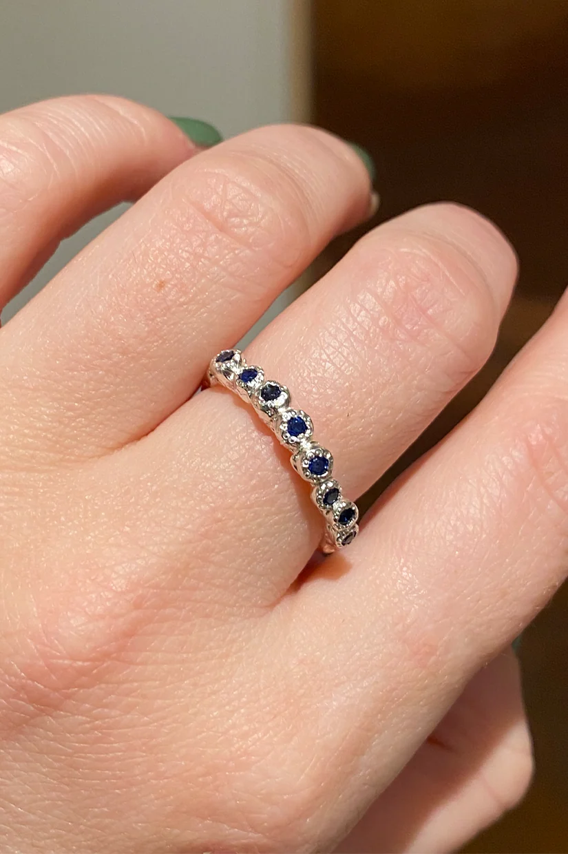 Alexandra Dodds Creature Ring - Silver Blue Sapphire
