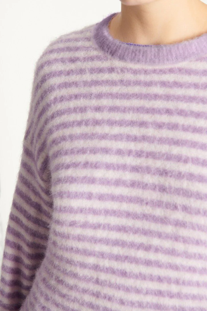 American Vintage Nenbay Jumper - Violet Striped Rose Bud - Image 3