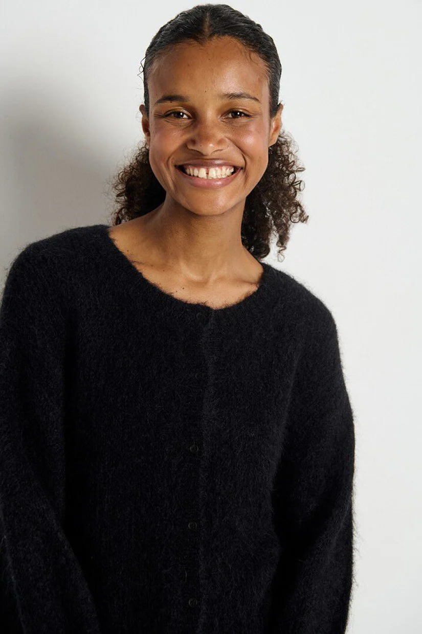 American Vintage Niby Cardigan - Black - Image 3