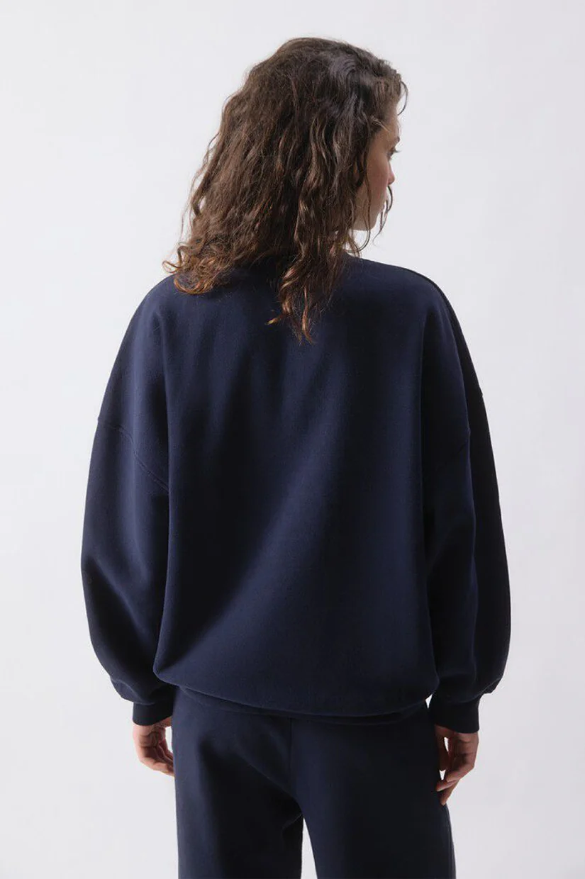 American Vintage Plizzy Sweatshirt - Vintage Navy - Image 2