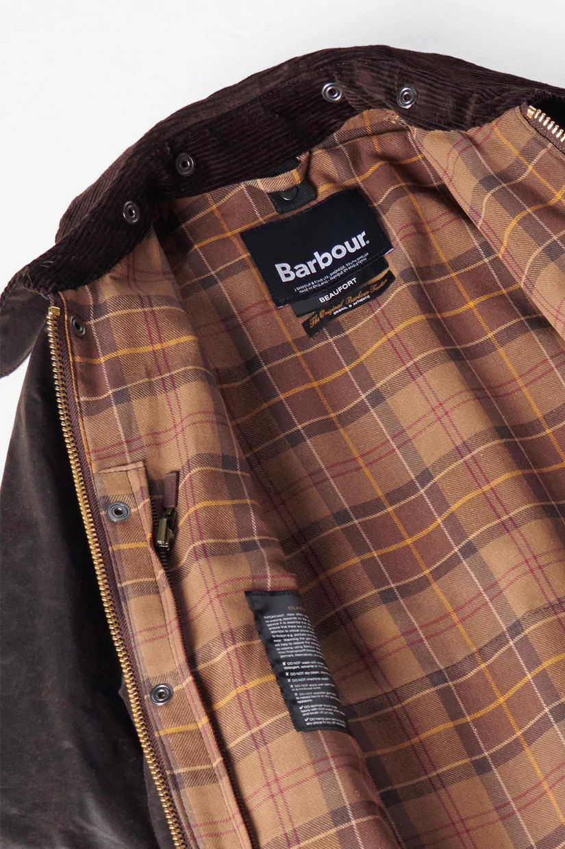 Barbour Beaufort Wax Jacket - Rustic - Image 4
