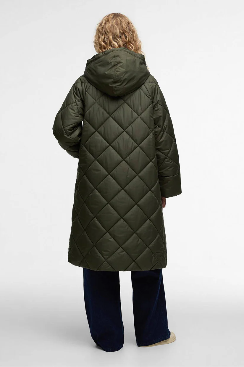 Barbour Braidley Quilted Jacket - Olive/Ancient Tartan - Image 3