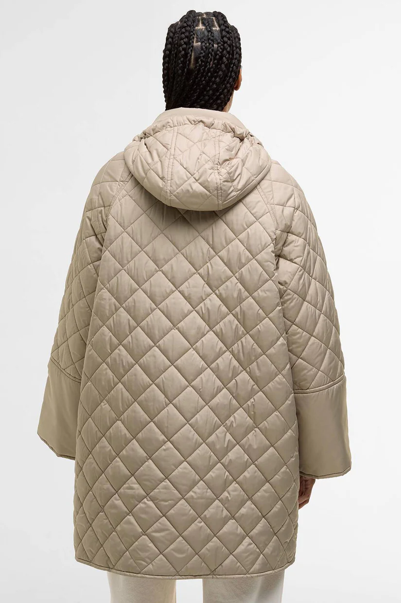 Barbour Cara Quilted Jacket - Honey/Ancient Poplar - Image 3