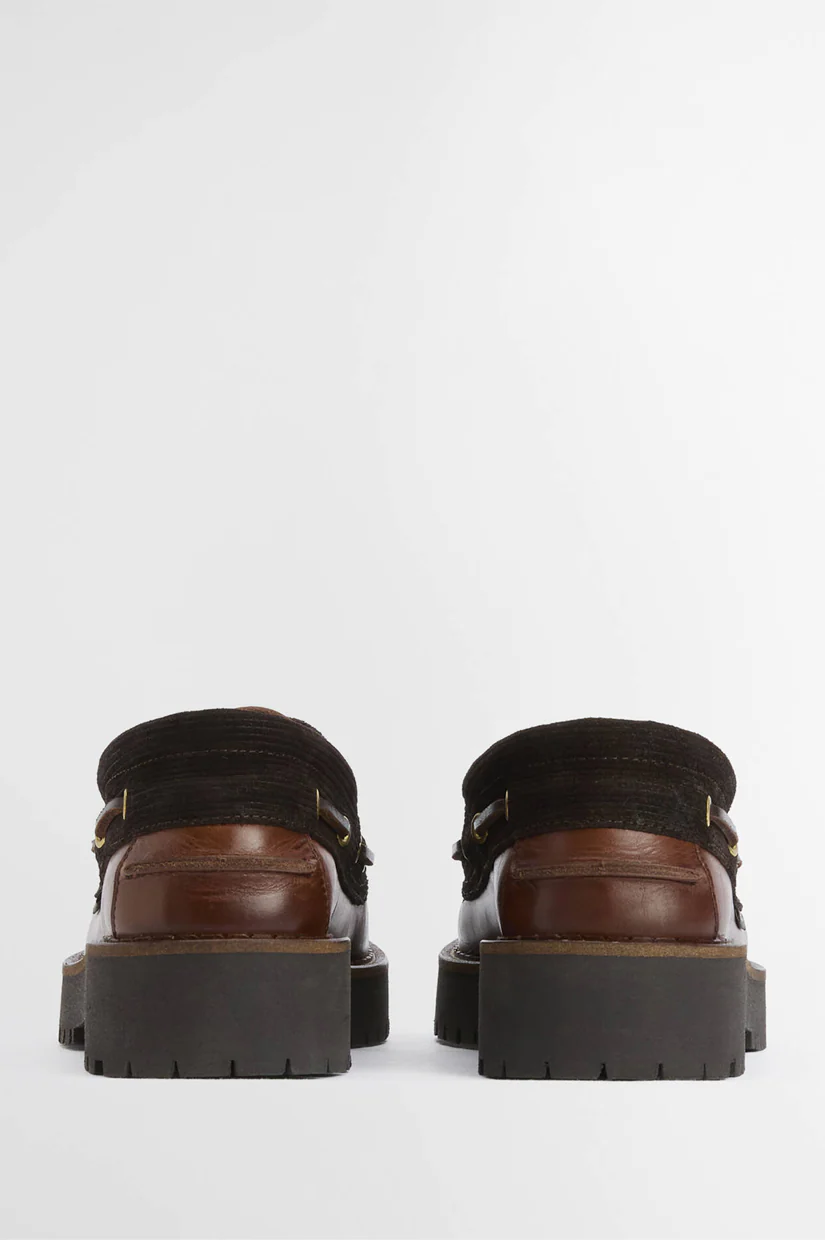 Barbour Darras Boat Shoe - Dark Brown - Image 2