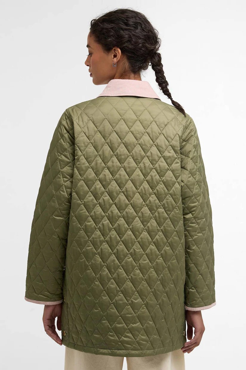 Barbour Icons Modern Liddesdale Quilted Jacket - Bleached Olive/Ancient/Gardenia - Image 3