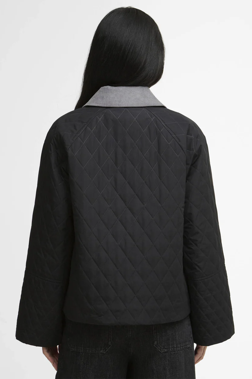 Barbour Kirby Quilted Jacket - Black/Dress - Image 3