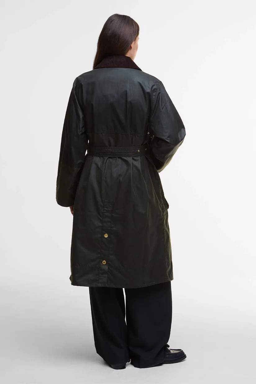 Barbour Milda Wax Jacket - Fern/Sage/Ancient Tartan - Image 3