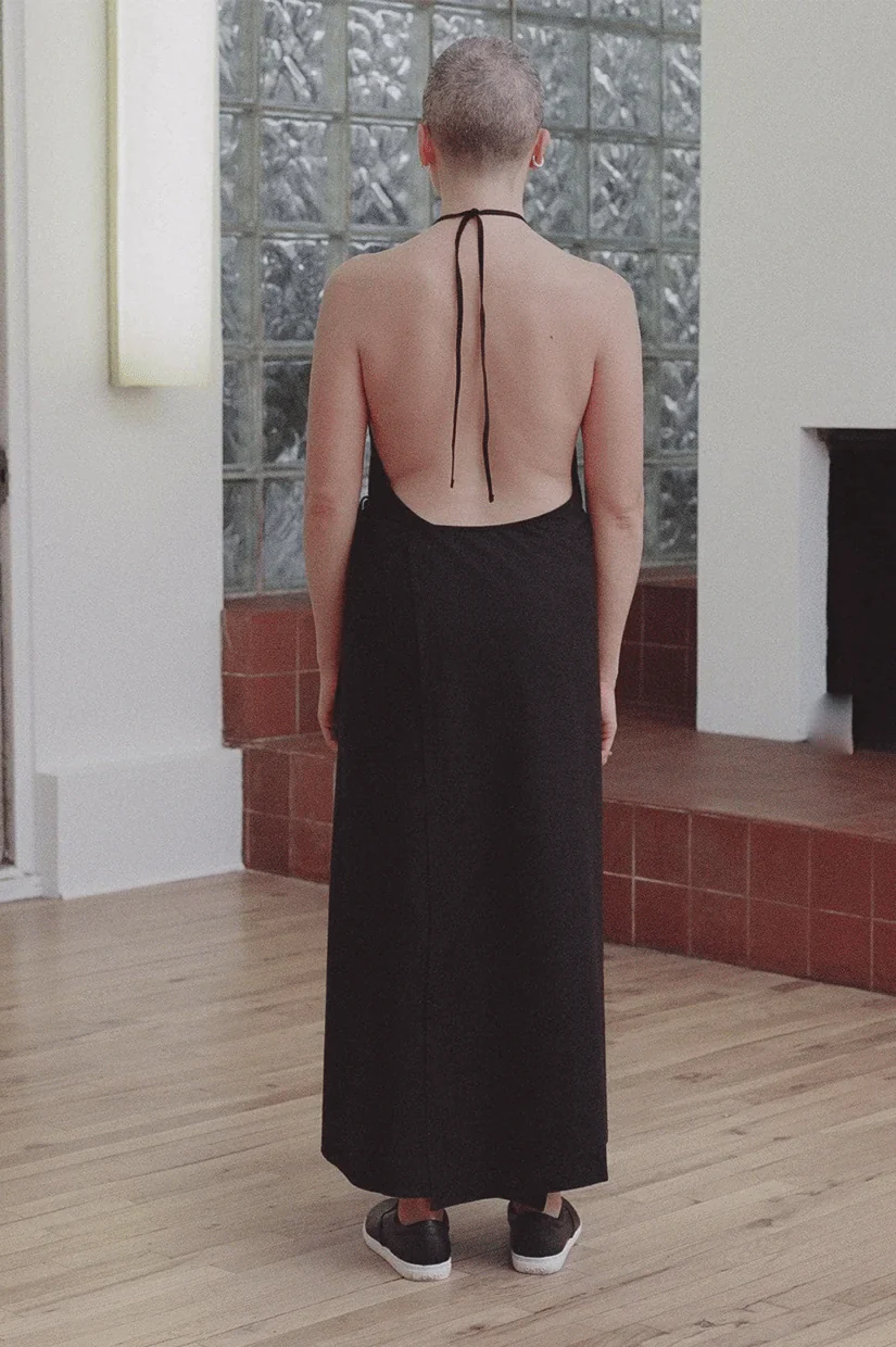 Baserange Apron Dress - Black - Image 3