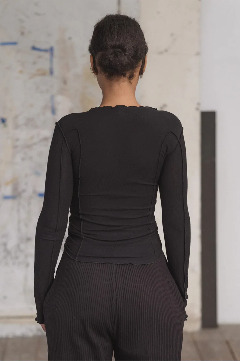 Baserange Omato LS Tee - Black - Image 2