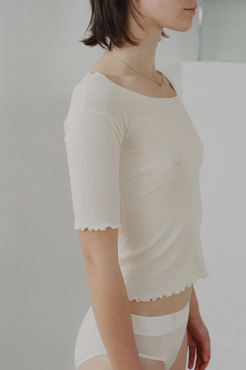 Baserange Pama 3/4 - Off White - Image 2