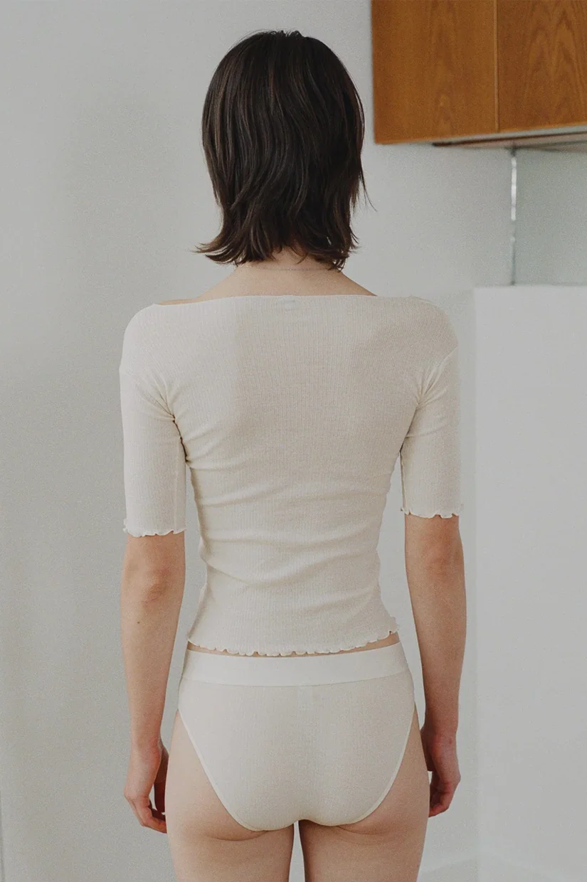 Baserange Pama 3/4 - Off White - Image 3