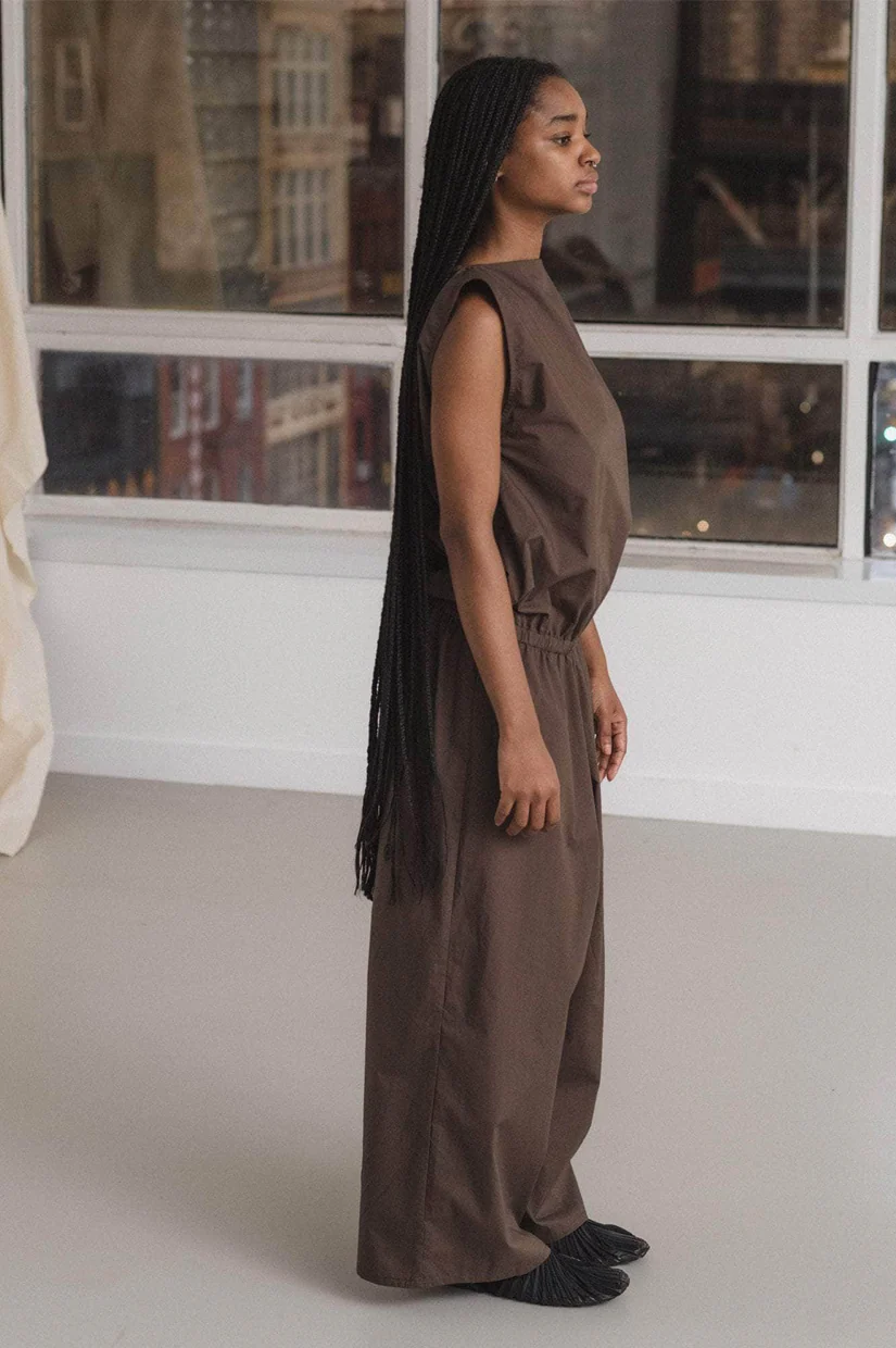 Baserange Tin Jumpsuit - Mara Brown - Image 3