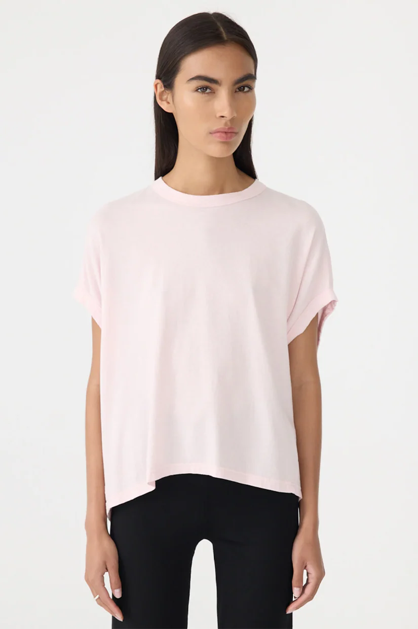 Bassike Circle T-shirt - Powder Pink - Image 2