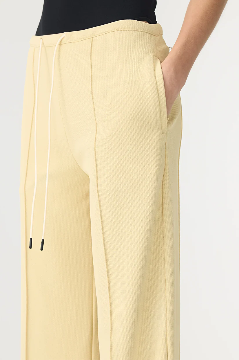 Bassike Refined Pinstitch Pant - Lemon Glaze - Image 3