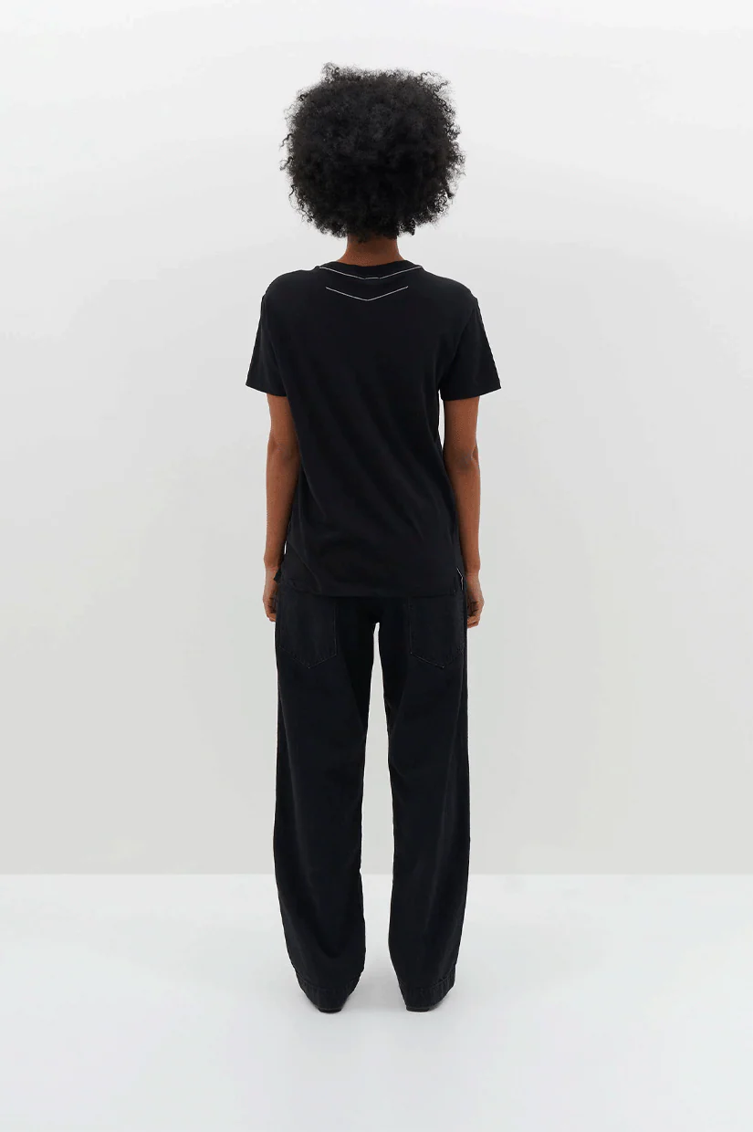 Bassike Classic T.shirt - Black - Image 3