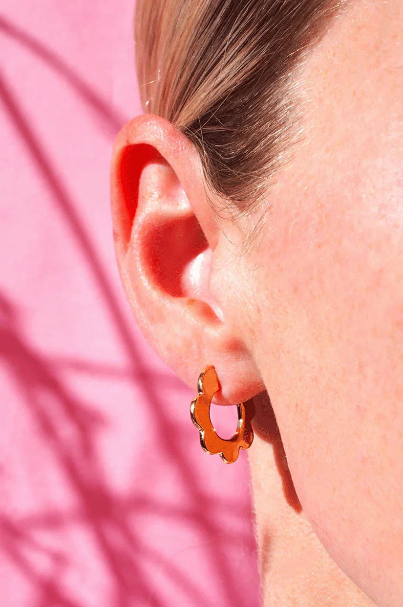 C&V Fleur Hoops - Image 3
