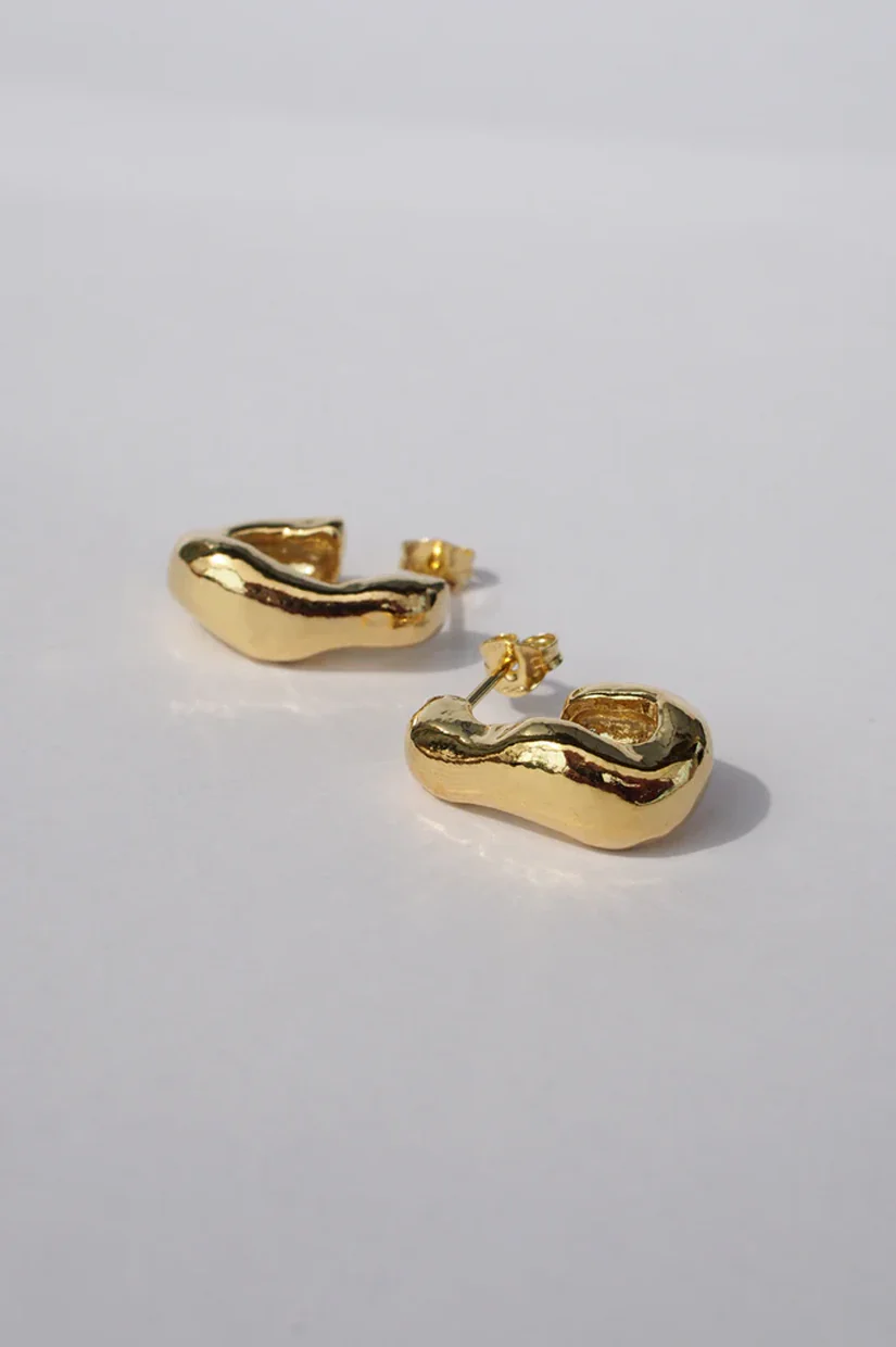 C&V Ripple Hoops - Gold - Image 3