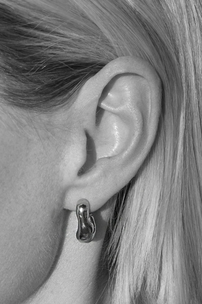 C&V Ripple Hoops - Silver - Image 2
