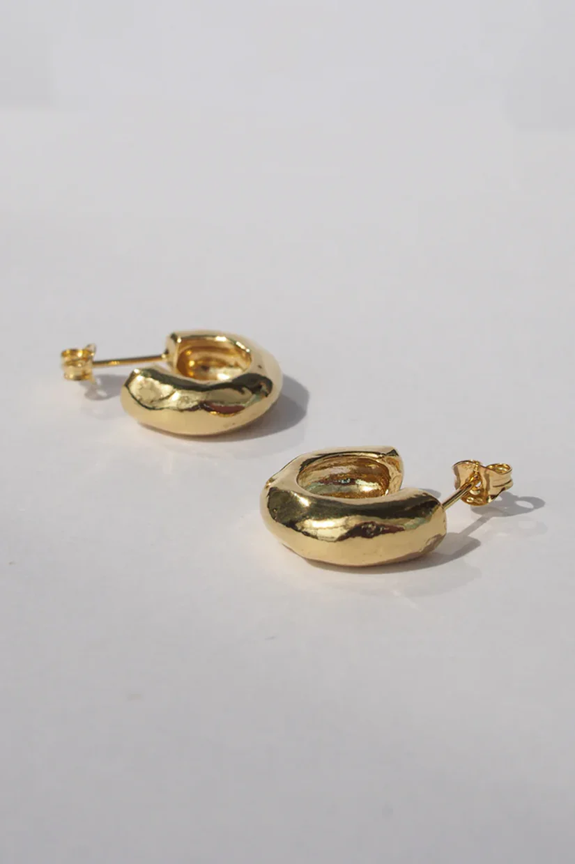 C&V Roly Poly Hoops - Gold - Image 3
