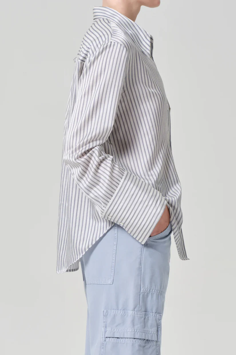 Citizens Of Humanity Camilla Shirt - Miranda Stripe - Image 3