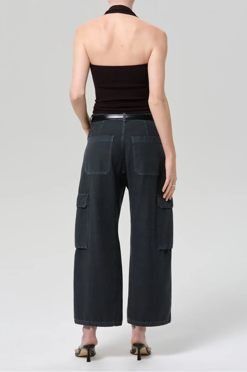 Citizens Of Humanity Thassos Twisted Seam Utility Pant - Black - Image 2