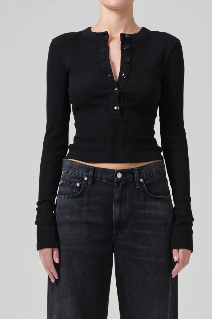Citizens Of Humanity Varra Henley - Black