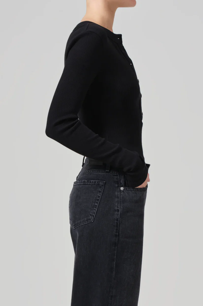 Citizens Of Humanity Varra Henley - Black - Image 3