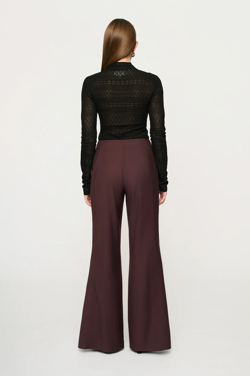 Clea Dawson Trouser - Bordeaux - Image 3