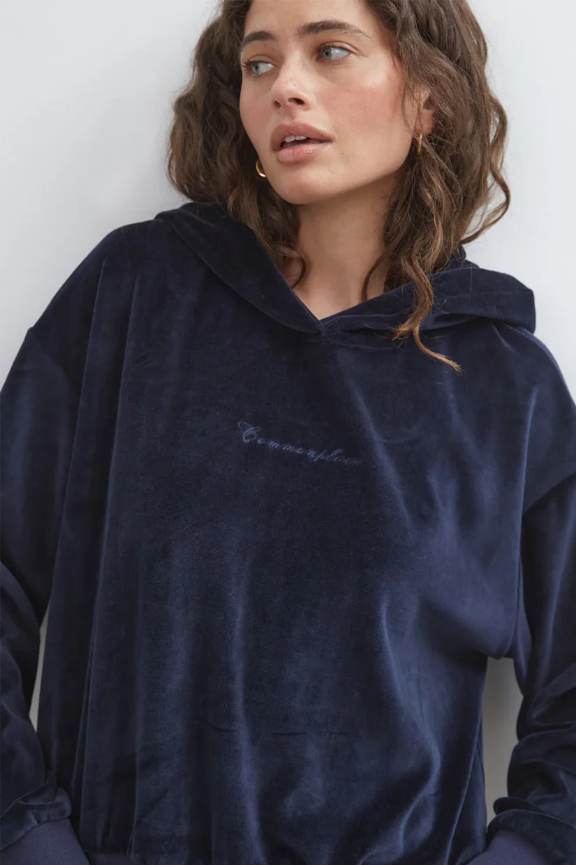 Commonplace Essentials Big Sur Hoodie - Navy - Image 3