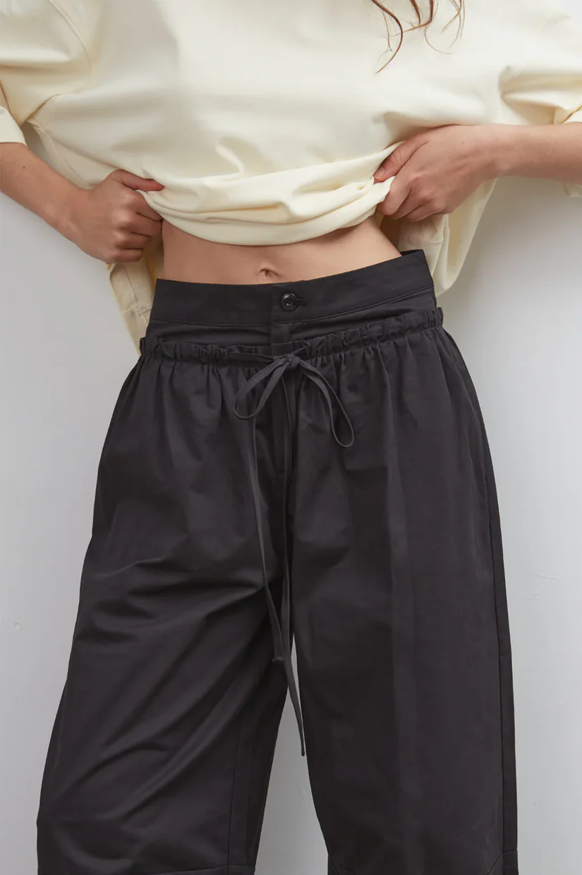 Commonplace Essentials Boundary Double Layer Pant - Black - Image 2