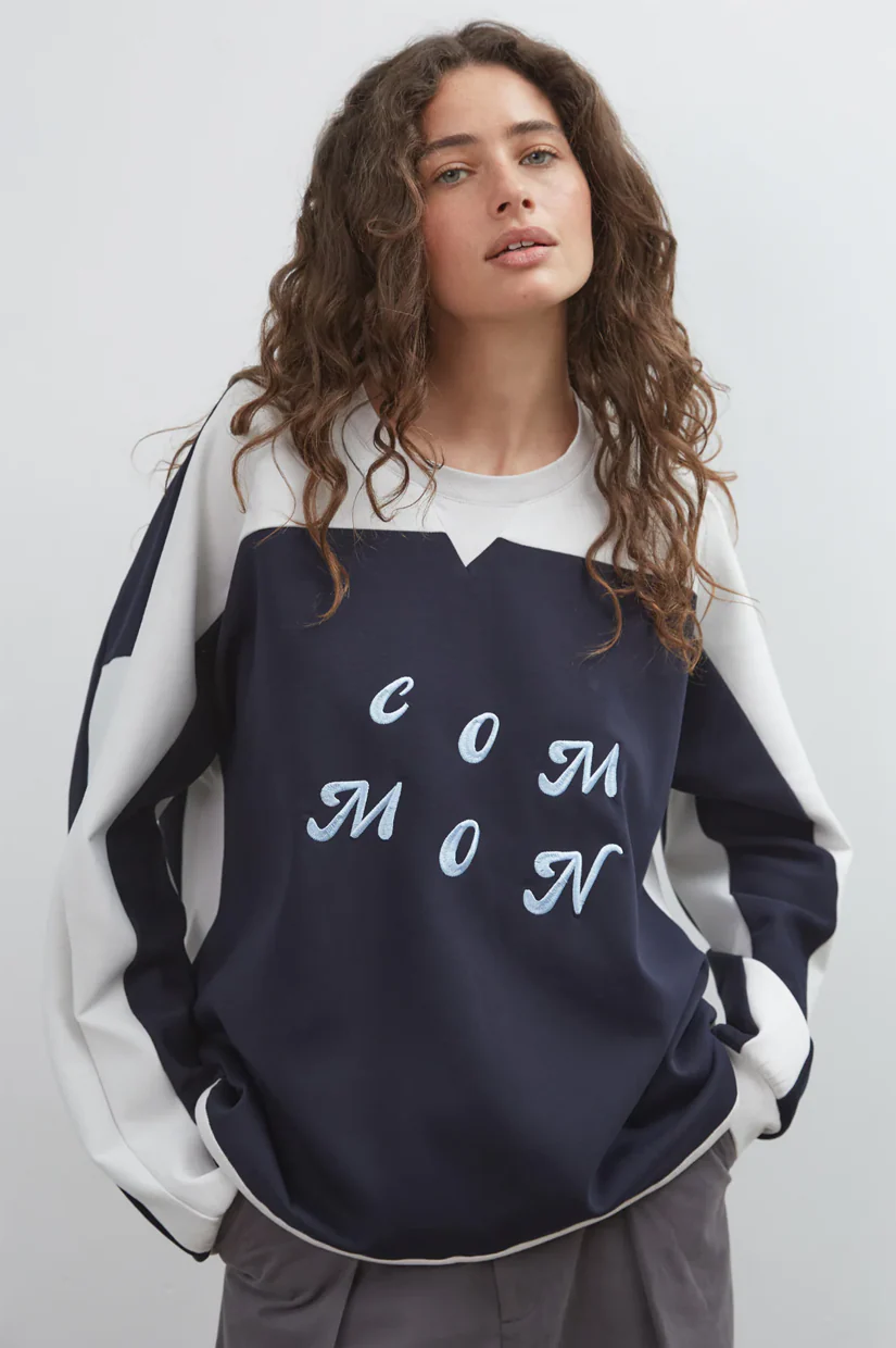 Commonplace Essentials Common Sweatshirt - Navy/Sky