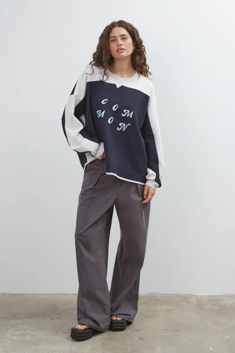 Commonplace Essentials Common Sweatshirt - Navy/Sky - Image 2