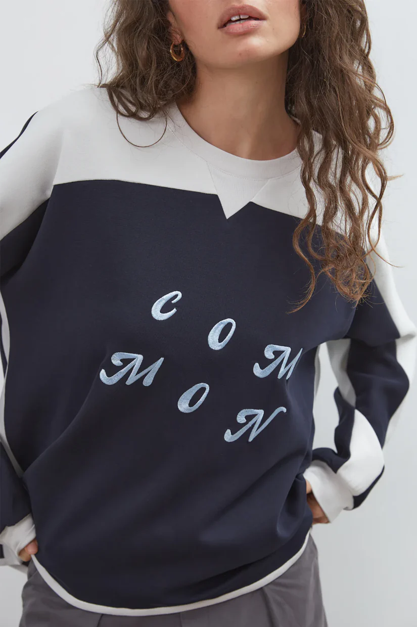 Commonplace Essentials Common Sweatshirt - Navy/Sky - Image 4