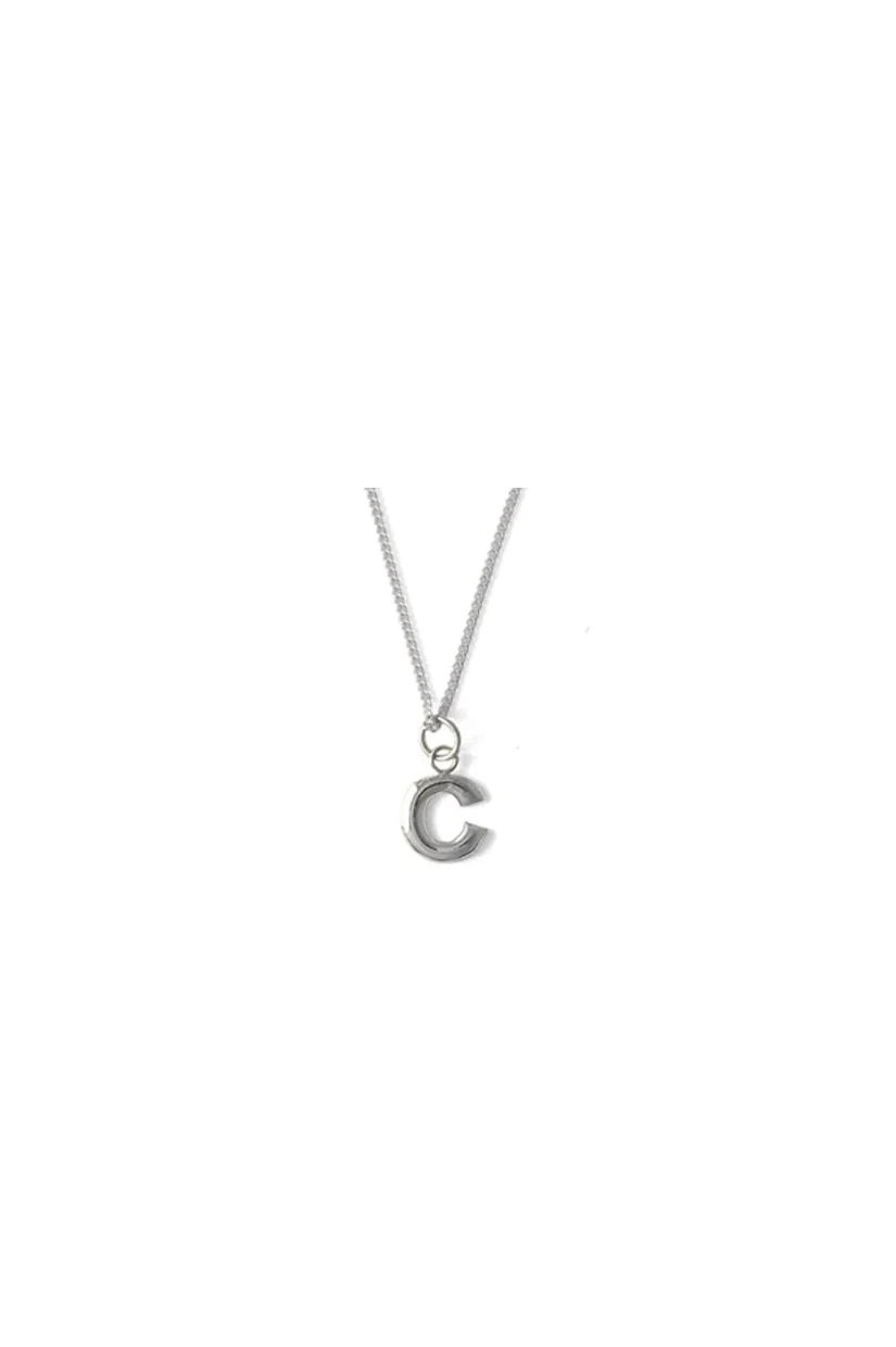 Creeps and Violets Letter Necklace - Silver - Image 3