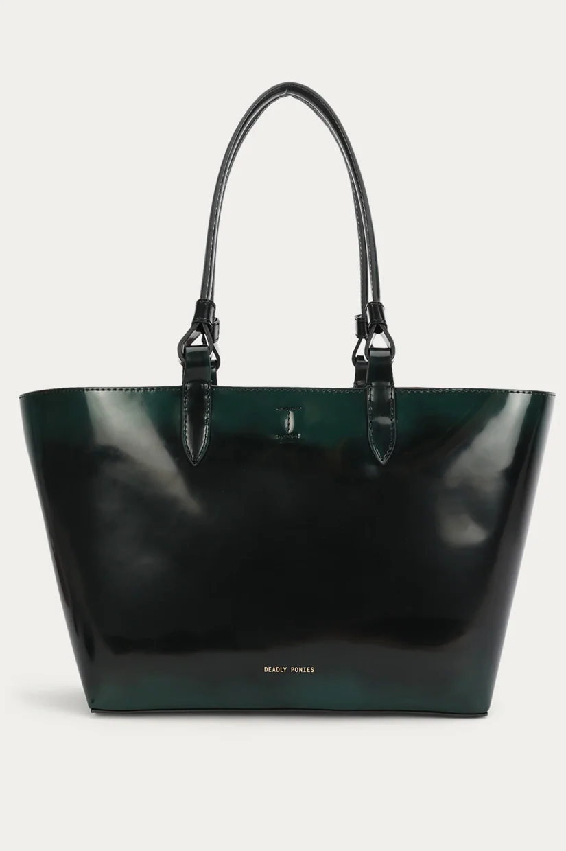 Deadly Ponies Mr Bandit Tote - Jade Burnish