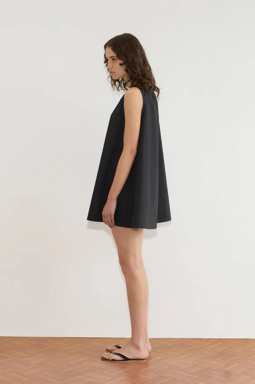 Deiji Studios Drawcord Dress - Black - Image 3