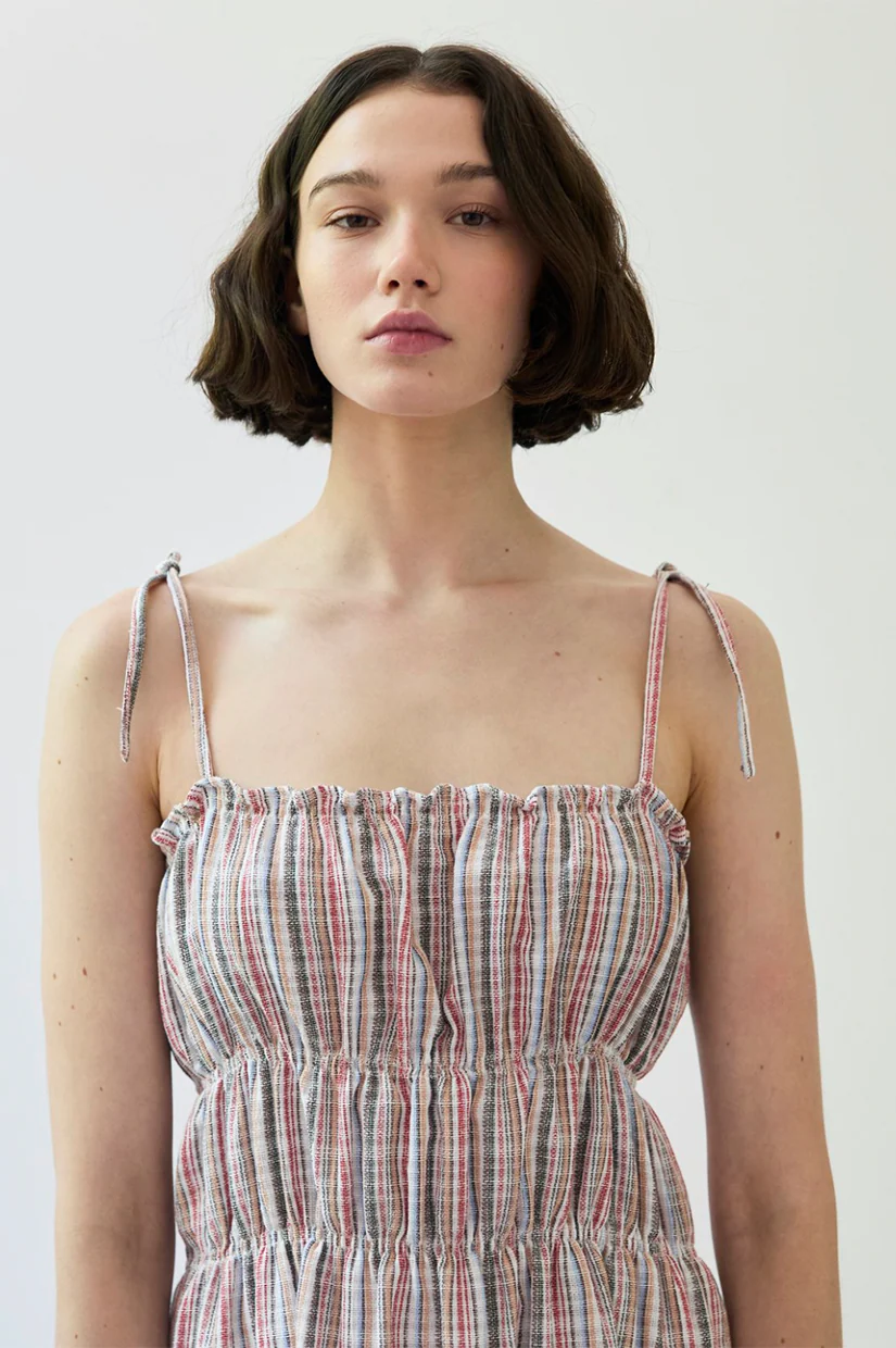 Diarte Cece Dress - Red Stripe - Image 2