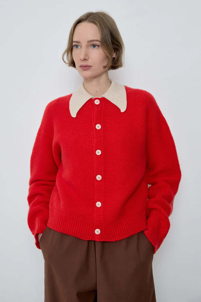 Diarte Mila Cardigan - Scarlet - Image 2