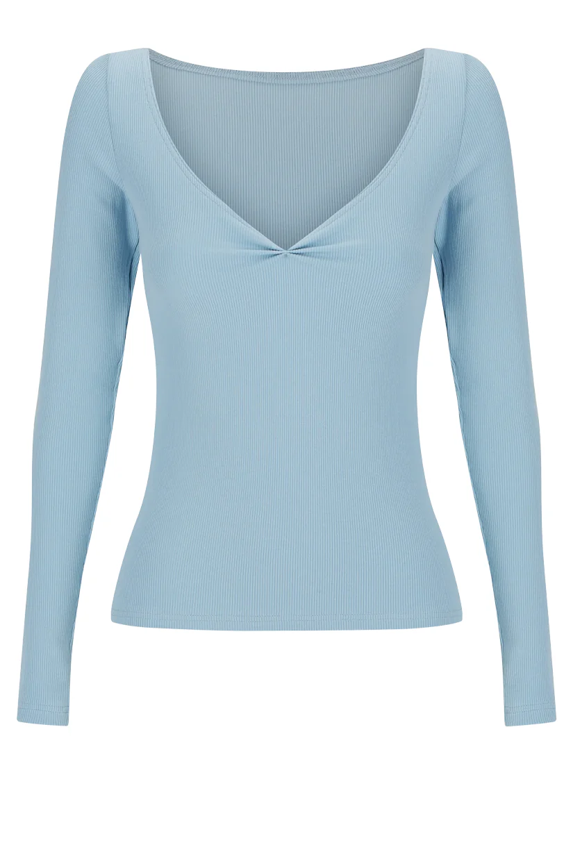 Dominique Healy Jillian Longsleeve - Bue - Image 3
