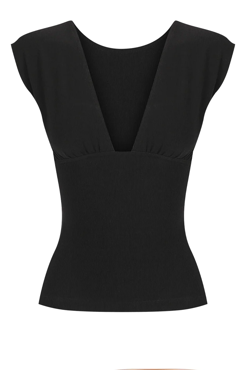 Dominique Healy Monroe Tee - Black - Image 2