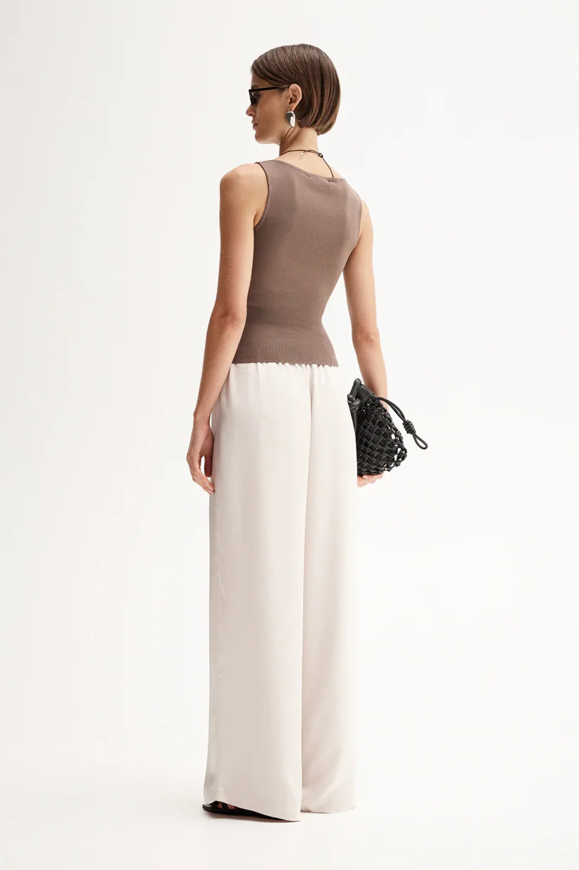 Elka Collective Anouk Knit Top - Chocolate - Image 3