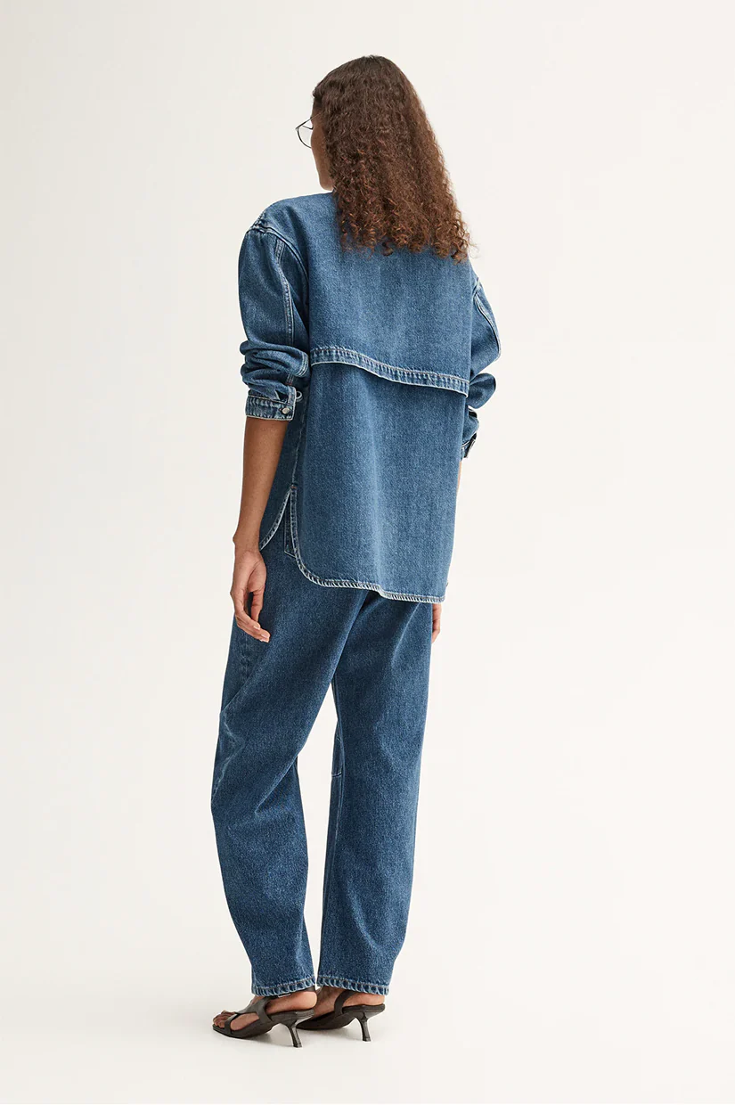 Elka Collective Kennedy Denim Shirt - Dark Indigo - Image 4