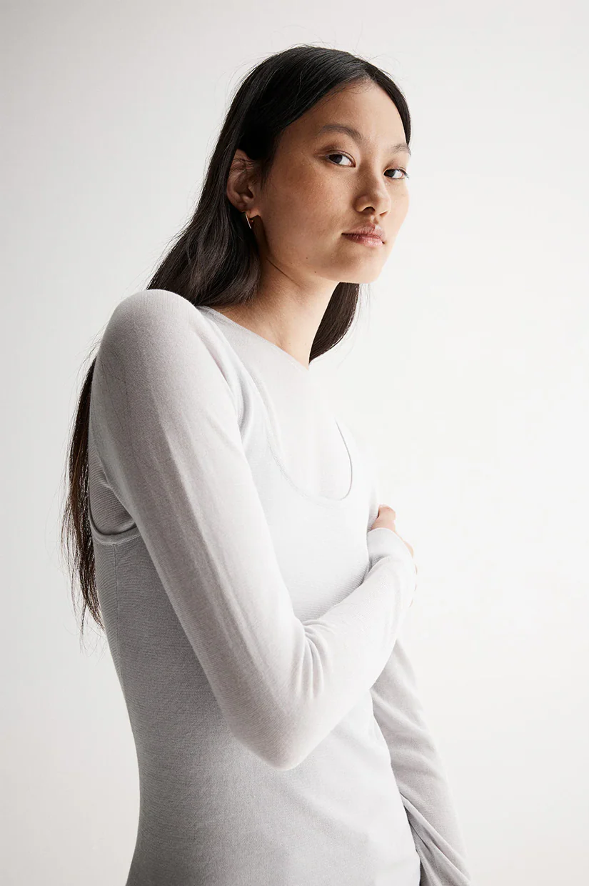 Elka Collective Lealah Knit Top - Silver - Image 3