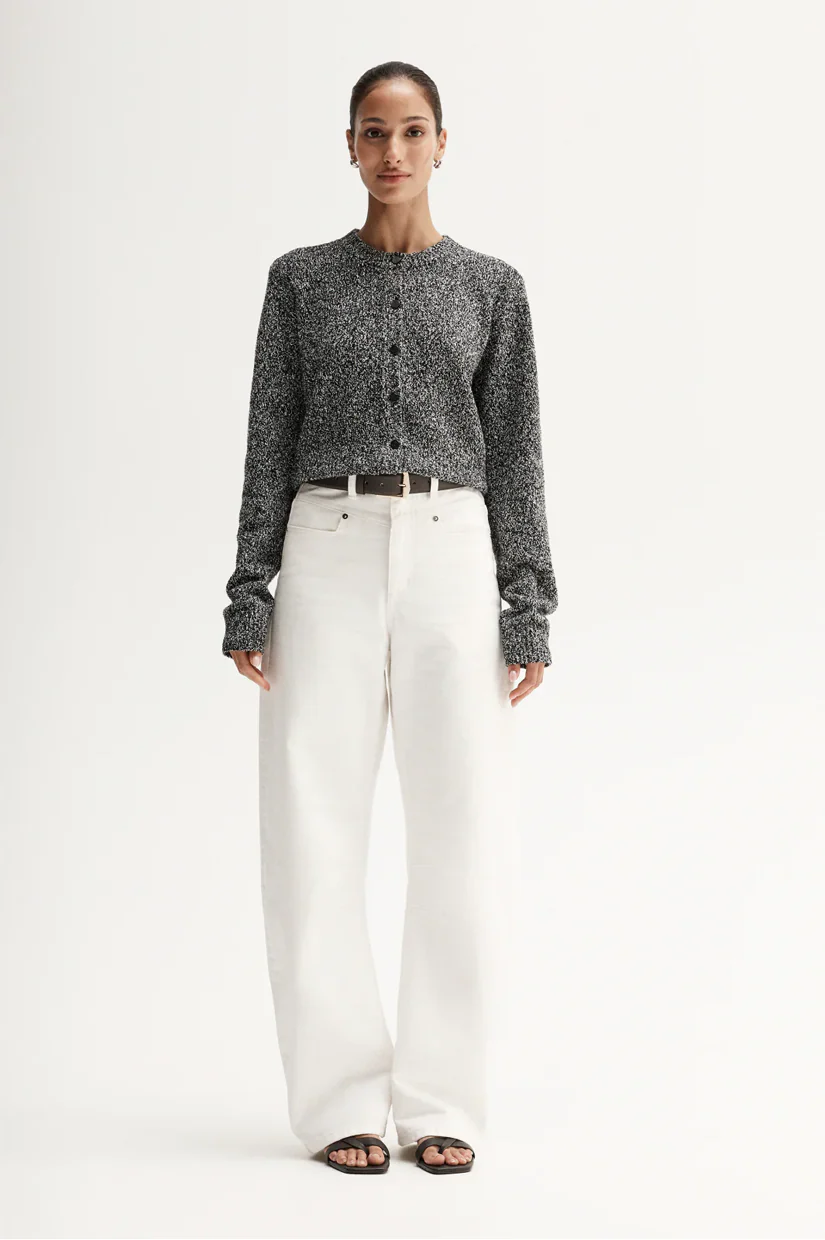 Elka Collective Marnie Knit Cardigan - Black Mix