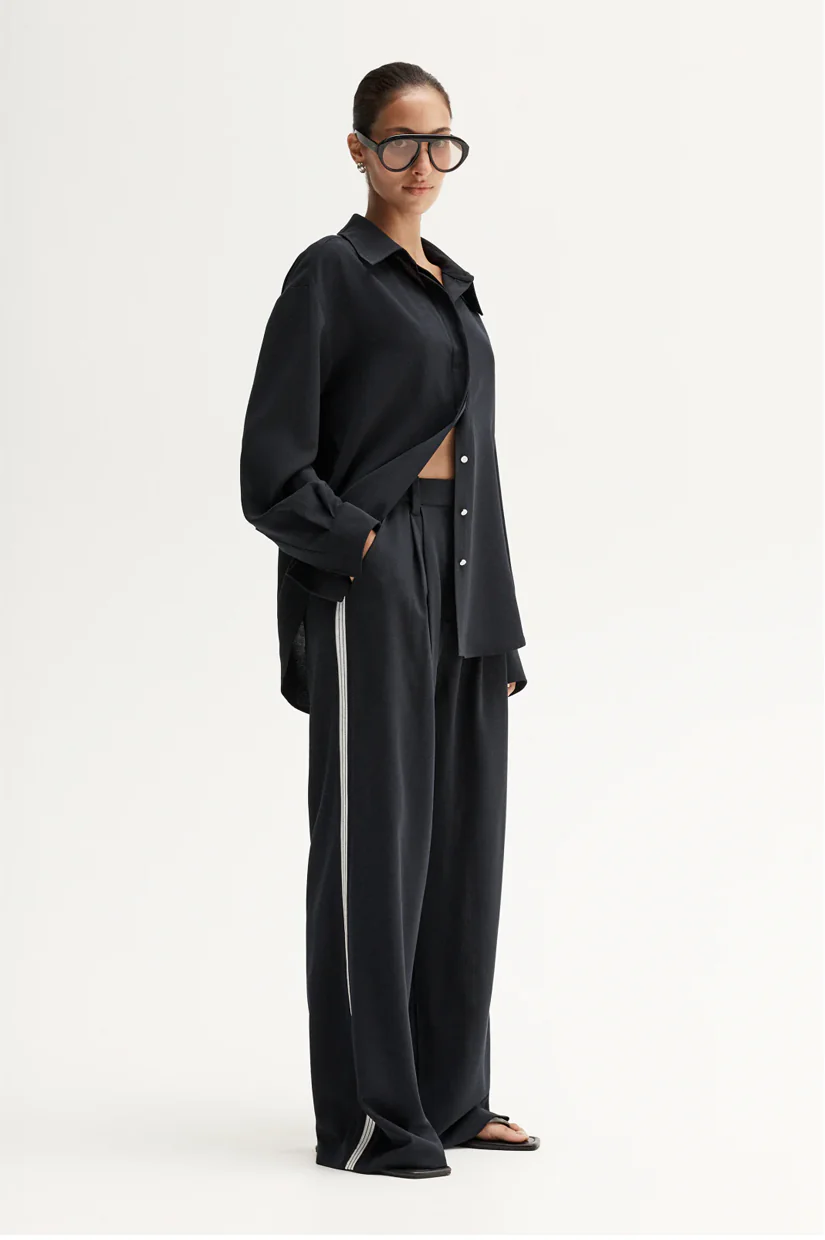 Elka Collective Miller Longsleeve Shirt - Midnight Ink - Image 3