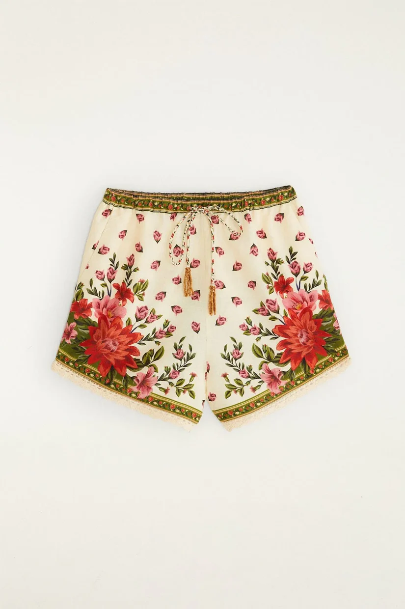 Farm Rio Wonder Rio Sand Shorts - Floral Paula Black - Image 4