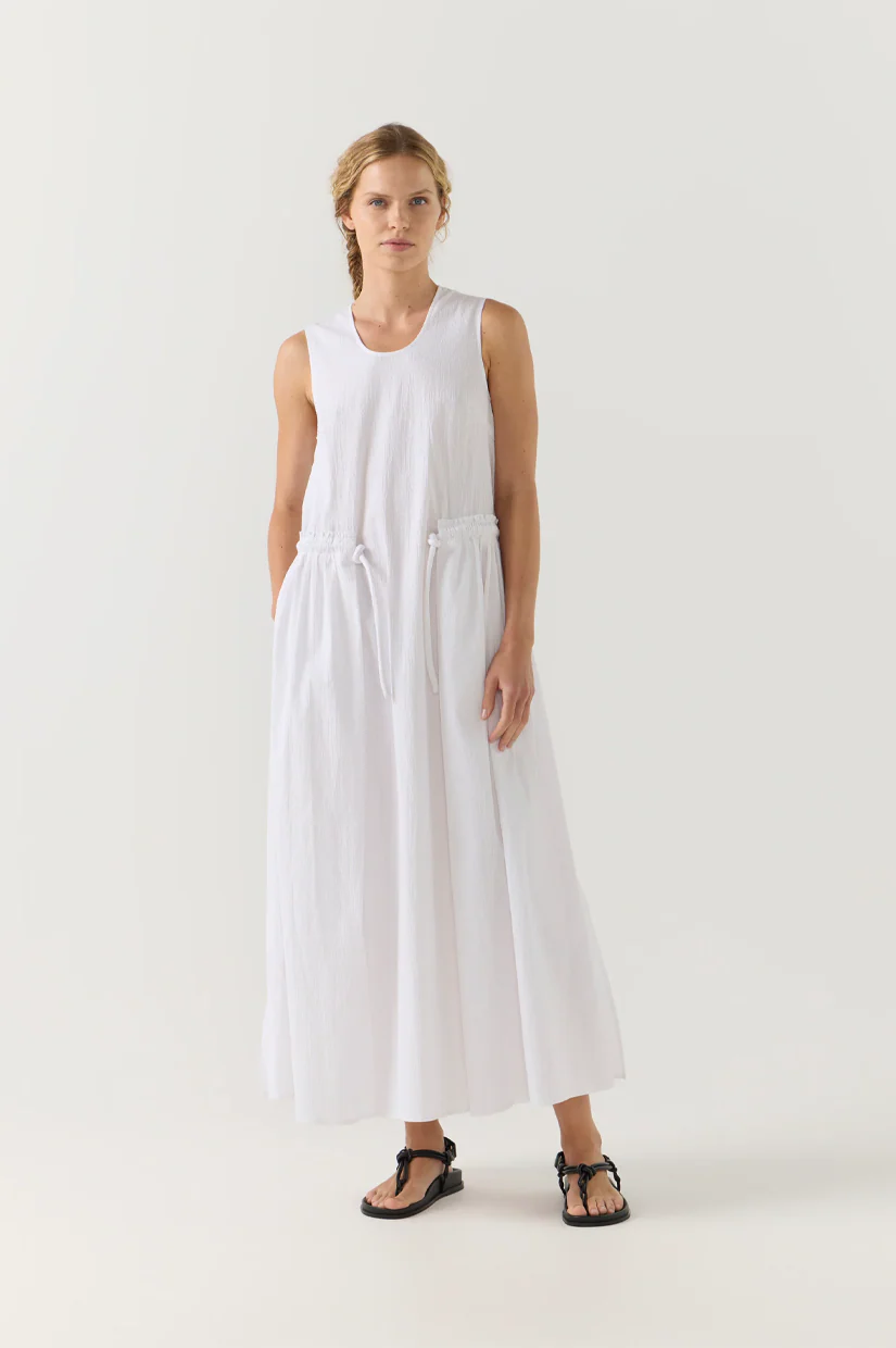 Foemina Cameron Dress - White Seersucker